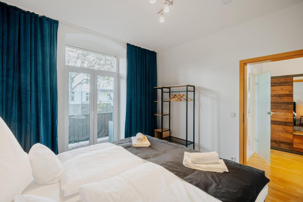 Blissplace 3 Zi Premium Apartment Nahe Getec Arena Mit Kingsize Betten Und Balkon Magdeburg Eksteriør bilde
